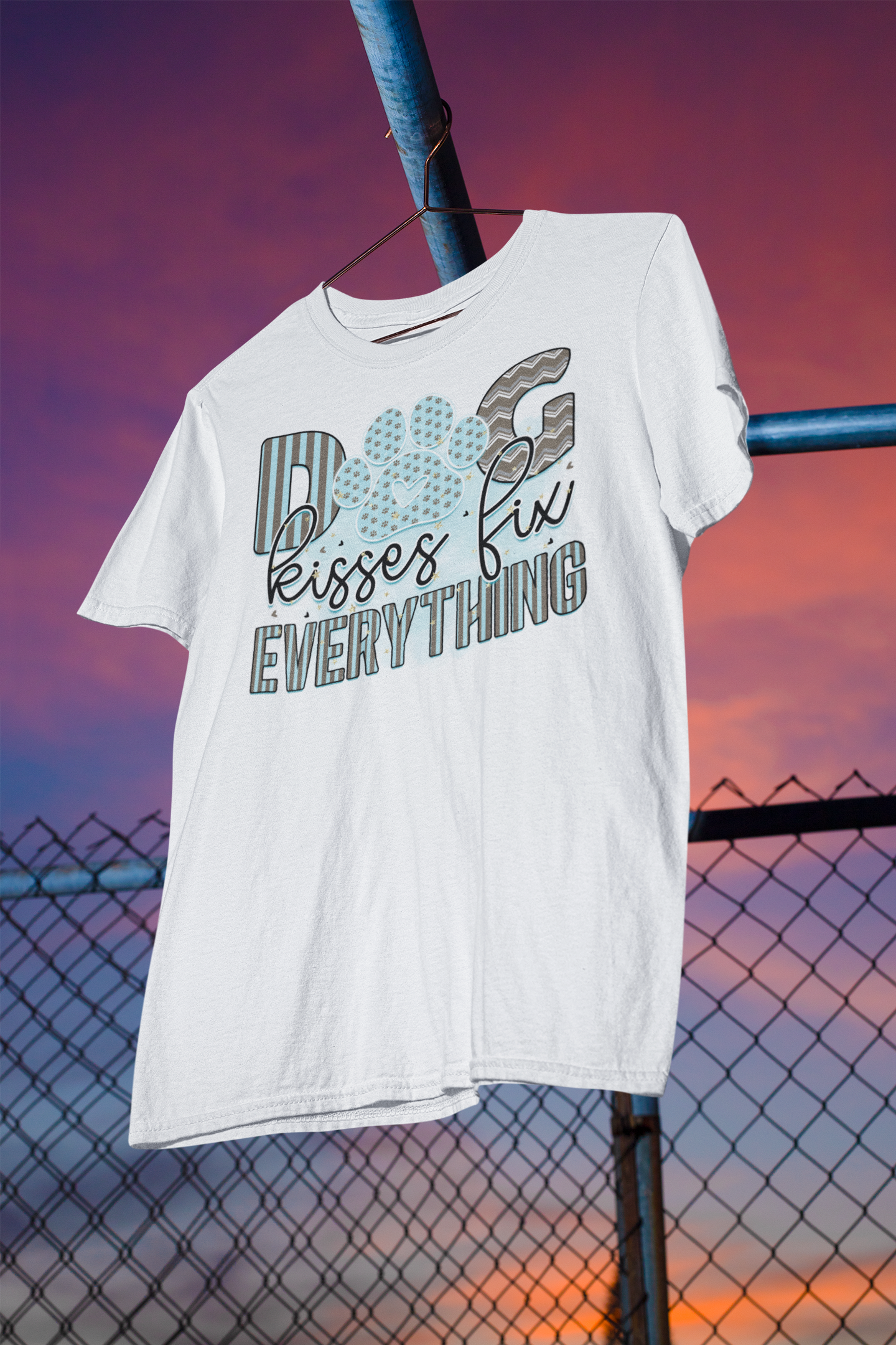 Dog Kisses fix Everything - Perfect for Proud Dog Lovers! Ladies Missy T-Shirt