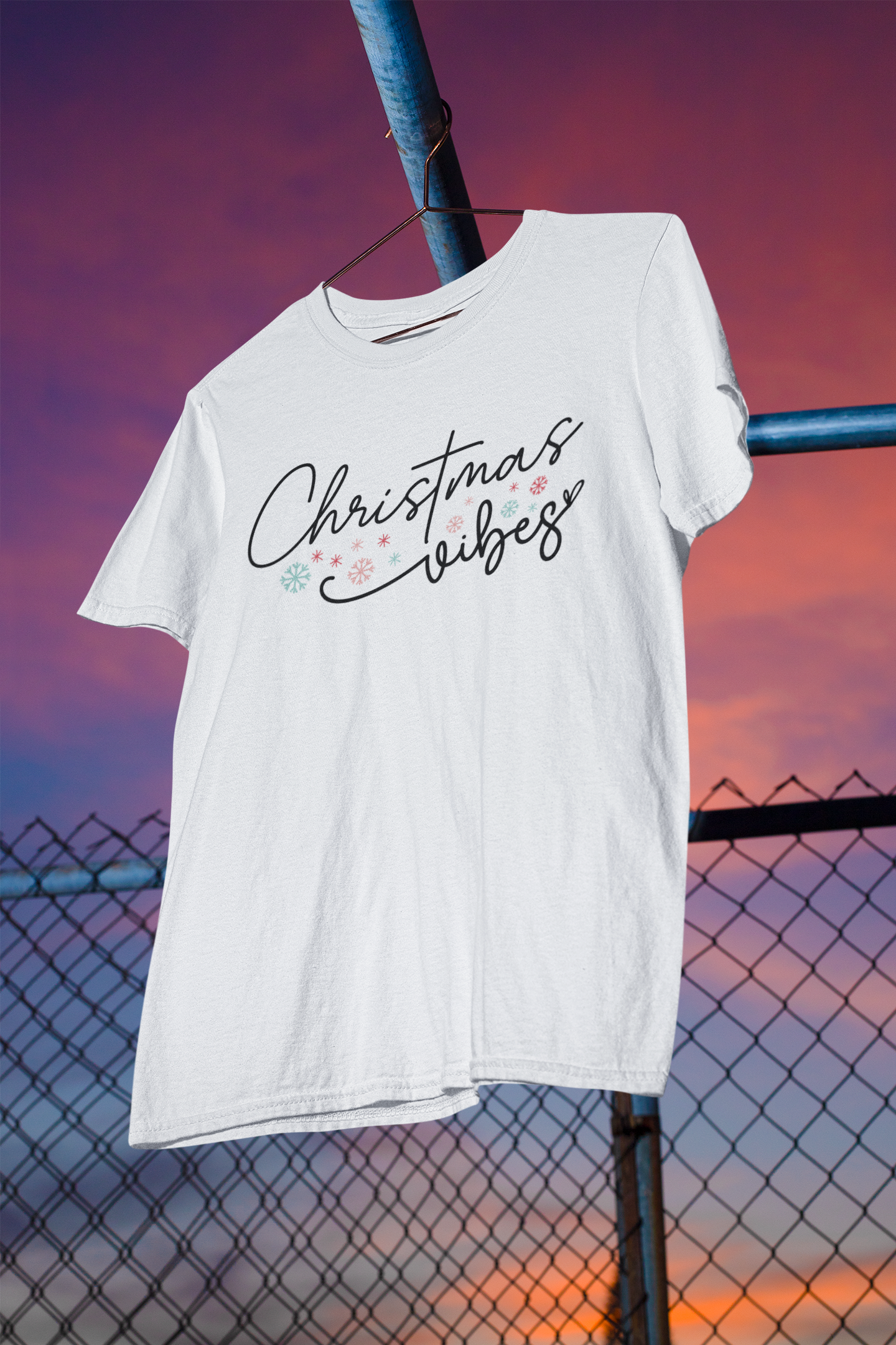 Christmas Vibes- Gildan Ladies Missy T-Shirt